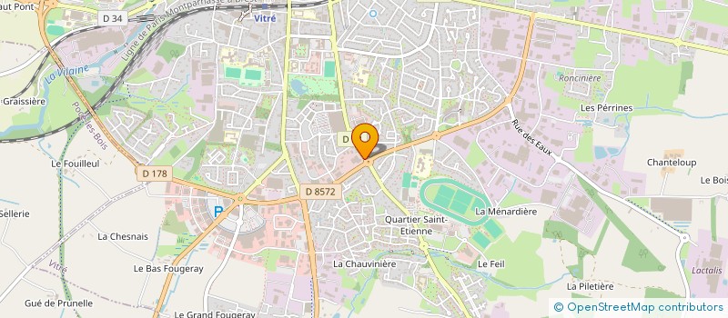 localisation de l'entreprise SCI TCIJ  VITRE
