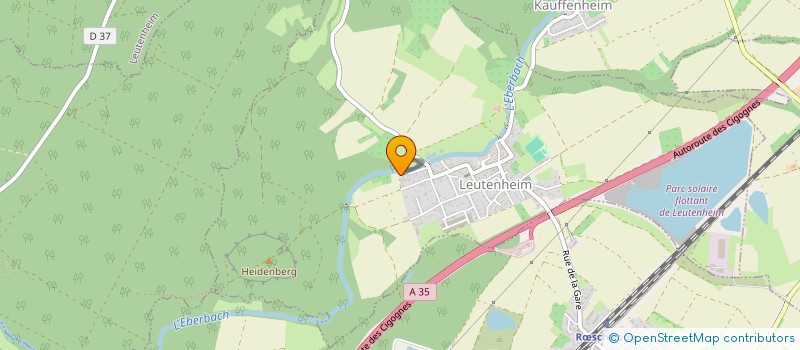 localisation de l'entreprise SCI TCK2020  LEUTENHEIM