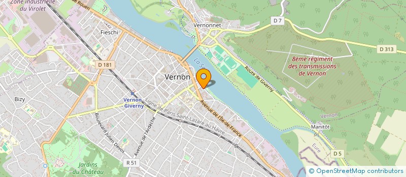 localisation de l'entreprise SCI TCKL  VERNON