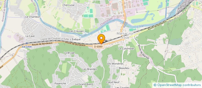 localisation de l'entreprise SCI TCL PERIGORD  MARSAC-SUR-L'ISLE