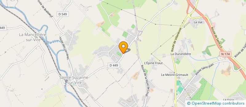 localisation de l'entreprise SCI TCLJ  SAINTE-SUZANNE-SUR-VIRE