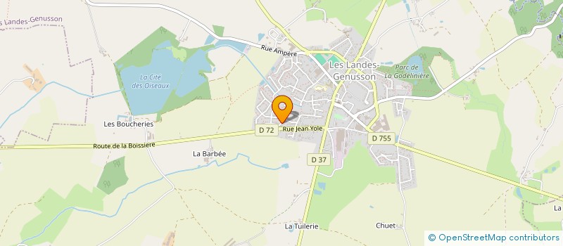 localisation de l'entreprise SCI TCLM IMMO  LANDES GENUSSON (LES)