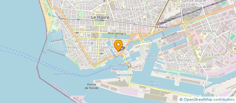 localisation de l'entreprise SCI TCM 2000  LE HAVRE