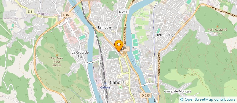 localisation de l'entreprise SCI TCM  CAHORS