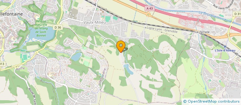 localisation de l'entreprise SCI TCRP  VAULX-MILIEU