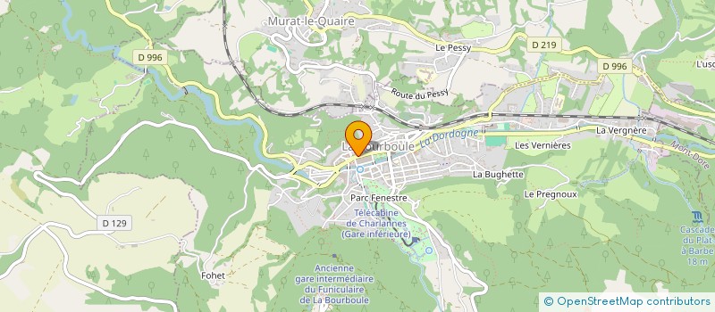 localisation de l'entreprise SCI TCSC  LA BOURBOULE