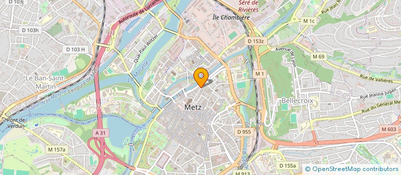 localisation de l'entreprise SCI TD  METZ