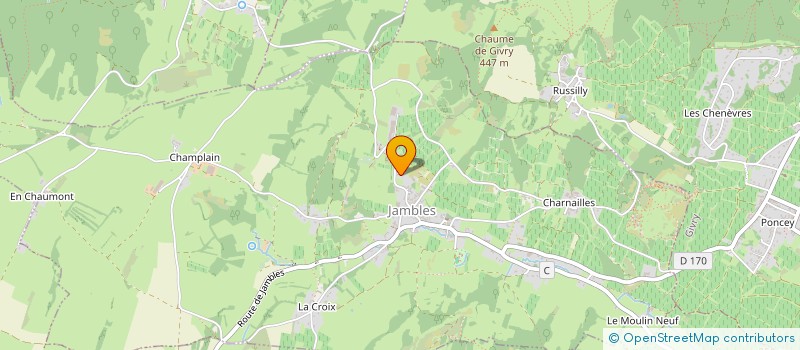 localisation de l'entreprise SCI TD+  JAMBLES