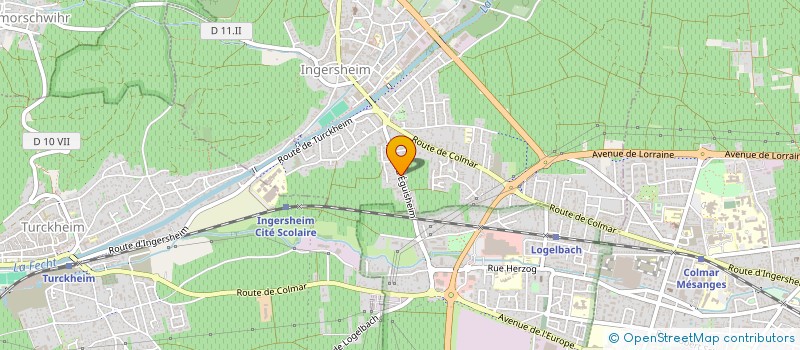 localisation de l'entreprise SCI TD PERE & FILS  INGERSHEIM