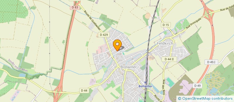 localisation de l'entreprise SCI TDF  BOLLWILLER