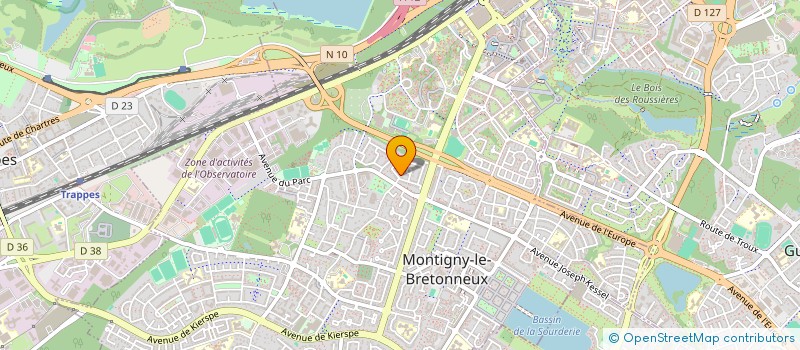 localisation de l'entreprise SCI TDGB  MONTIGNY-LE-BRETONNEUX
