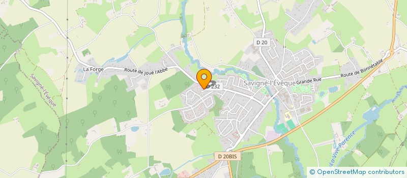 localisation de l'entreprise SCI TDLJ  SAVIGNE L EVEQUE