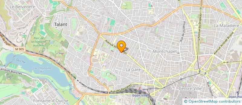 localisation de l'entreprise SCI TDN à DIJON