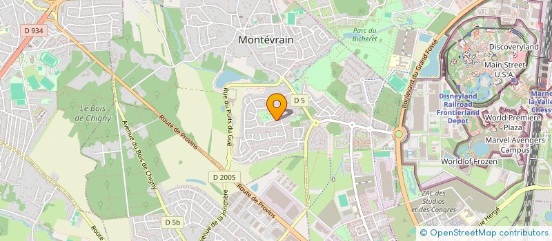 localisation de l'entreprise SCI TDNL  MONTEVRAIN