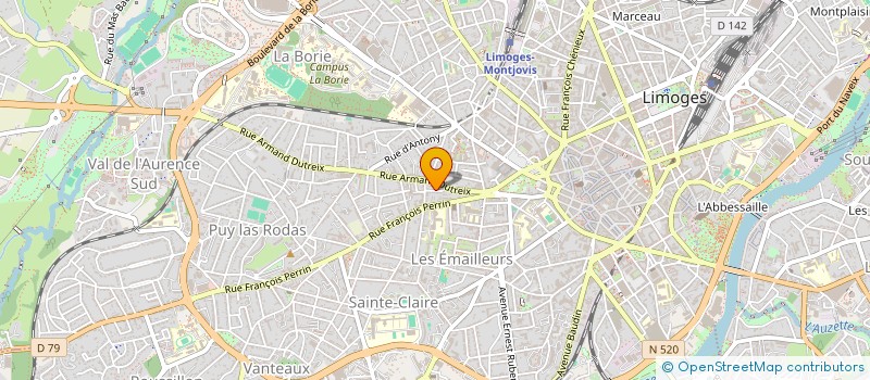 localisation de l'entreprise SCI TE LAROCHE à LIMOGES