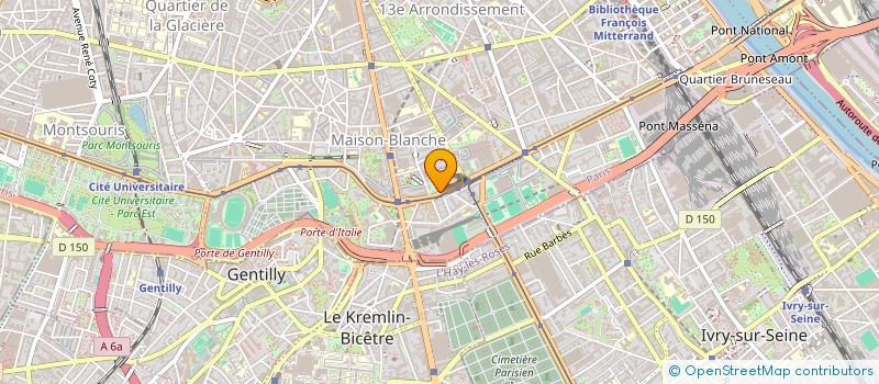localisation de l'entreprise SCI TE MASSENA  PARIS
