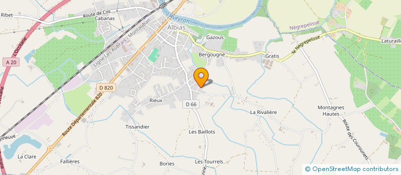 localisation de l'entreprise SCI TEA  ALBIAS