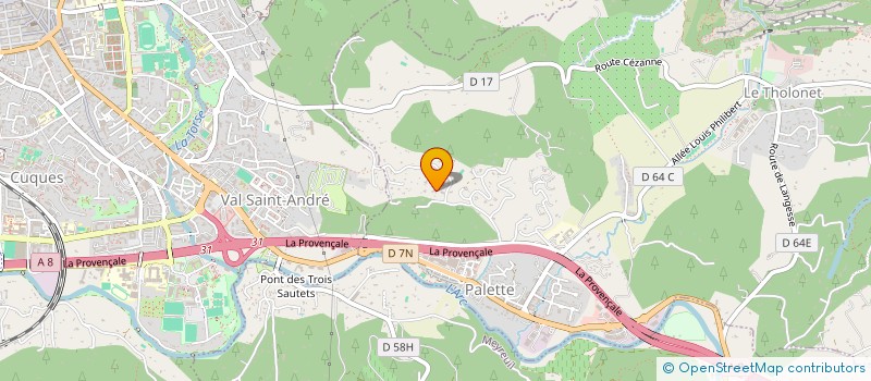 localisation de l'entreprise SCI TEAM  LE THOLONET