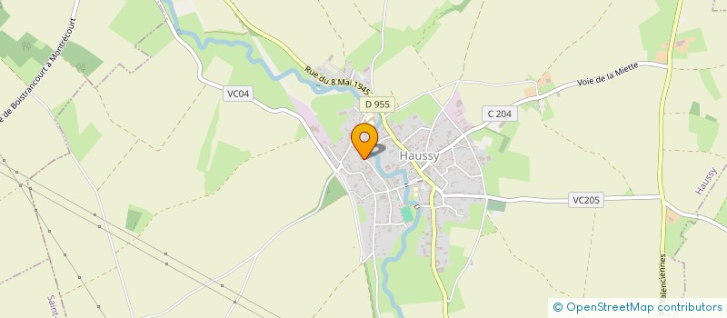 localisation de l'entreprise SCI TEAM  HAUSSY