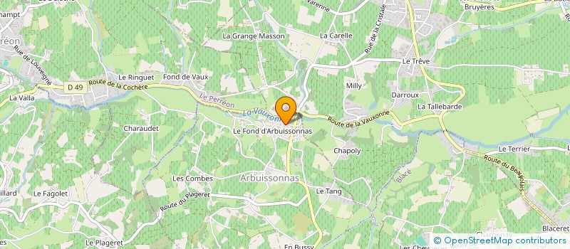 localisation de l'entreprise SCI TEAM 87  SALLES-ARBUISSONNAS-EN-BEAUJOLAIS