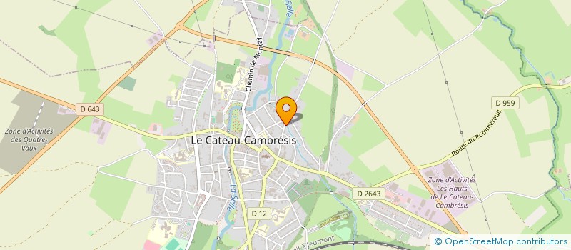 localisation de l'entreprise SCI TEAM CORDESSE  LE CATEAU-CAMBRESIS