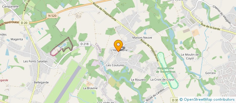 localisation de l'entreprise SCI TEAM DUTHEIL à COUZEIX