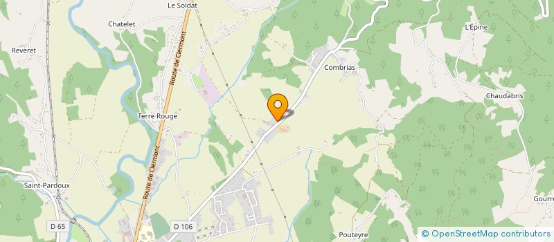 localisation de l'entreprise SCI TEAM MEALET  AMBERT