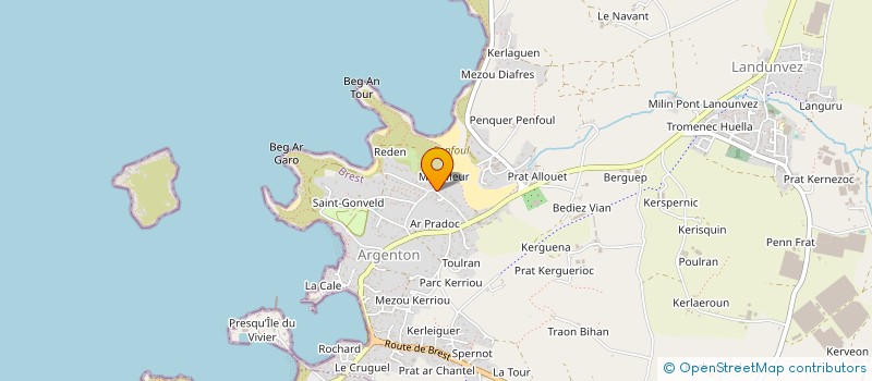 localisation de l'entreprise SCI TEAM OFFRET  LANDUNVEZ