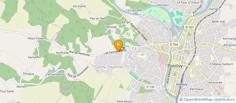 localisation de l'entreprise SCI TEAM YANNOU  PONTIVY