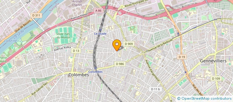 localisation de l'entreprise SCI TEBEKA AZRIEL à COLOMBES