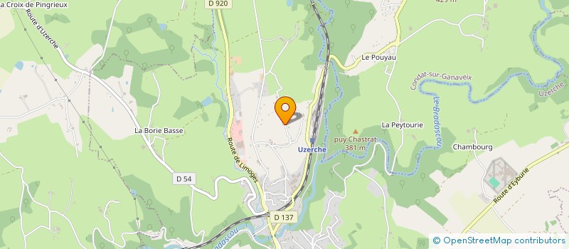 localisation de l'entreprise SCI TEBOURG  UZERCHE