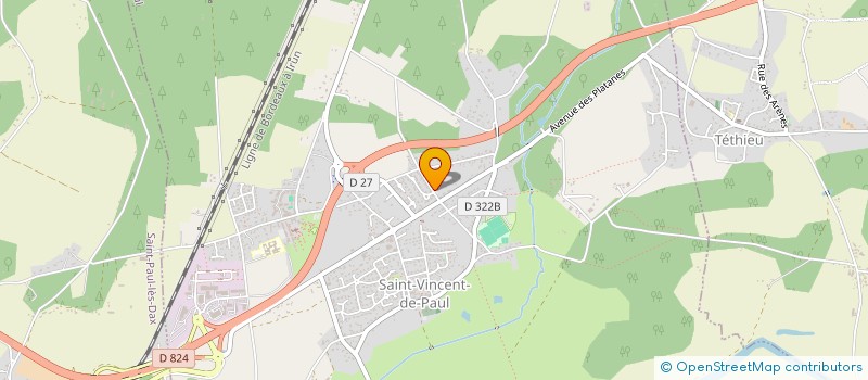 localisation de l'entreprise SCI TECAGO  SAINT-VINCENT-DE-PAUL