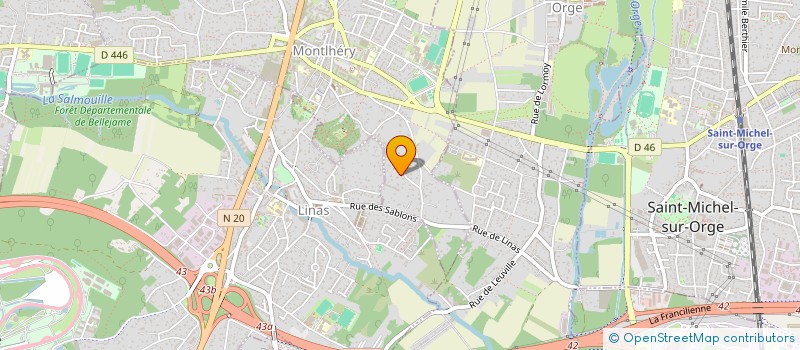 localisation de l'entreprise SCI TECH-IMMO  MONTLHERY