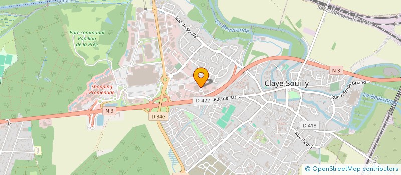 localisation de l'entreprise SCI TECH3IMMO  BRUNOY