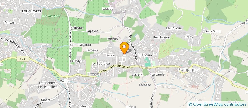 localisation de l'entreprise SCI TECHER  TRESSES