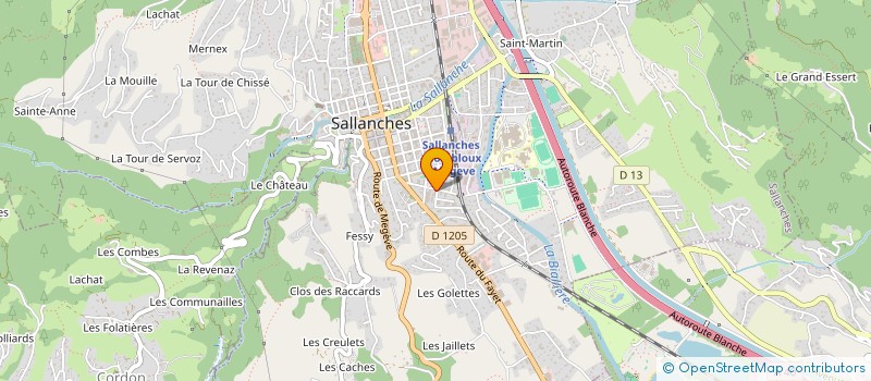 localisation de l'entreprise SCI TECHIM à SALLANCHES