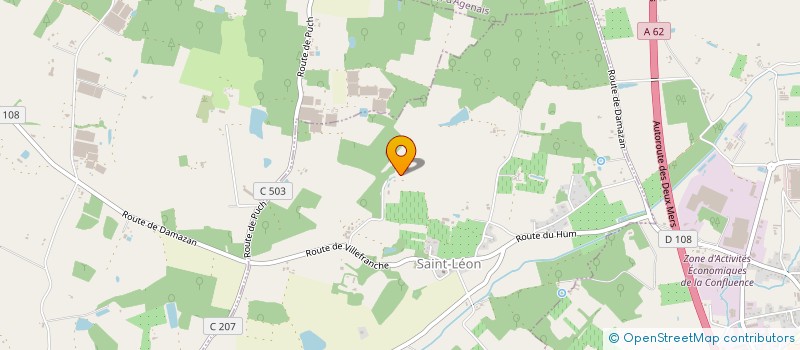 localisation de l'entreprise SCI TECHINE  SAINT-LEON