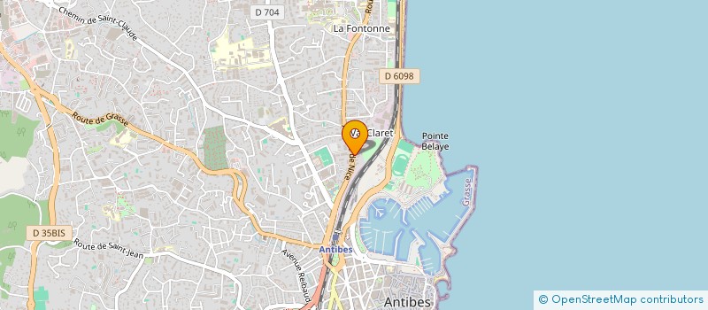 localisation de l'entreprise SCI TECHNATHEOS à ANTIBES