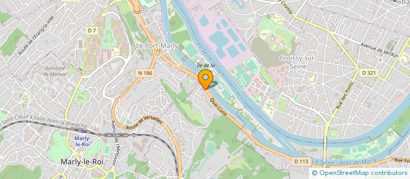 localisation de l'entreprise SCI TECHNI LOOK  LOUVECIENNES