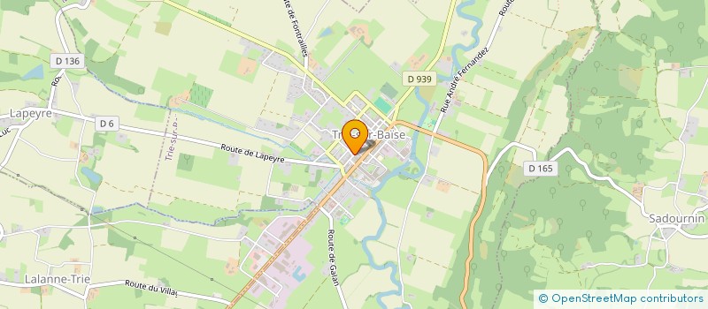 localisation de l'entreprise SCI TECHNIQUE VETERINAIRE  TRIE-SUR-BAISE