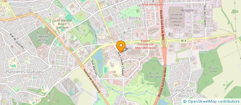 localisation de l'entreprise SCI TECHNO 2000  METZ