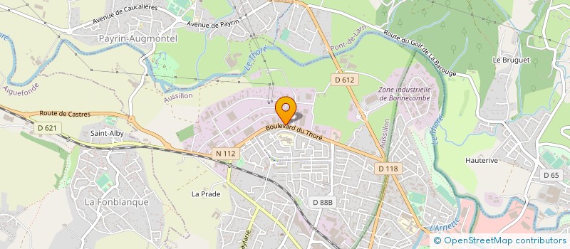 localisation de l'entreprise SCI TECHNOPOLE TEXTILE  AUSSILLON