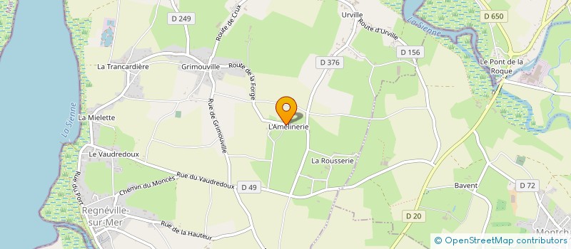 localisation de l'entreprise SCI TECK  REGNEVILLE-SUR-MER