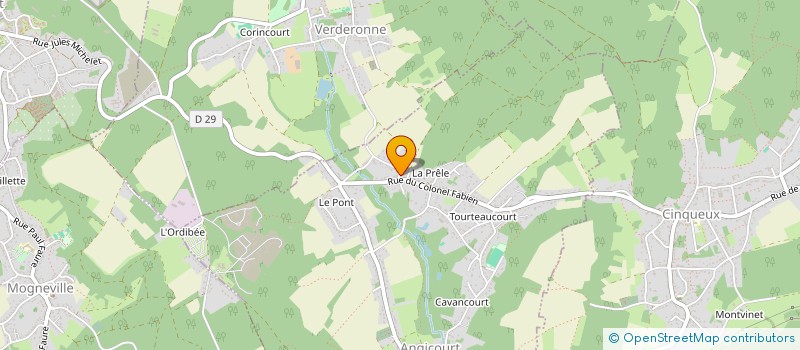 localisation de l'entreprise SCI TECK IMMO  ANGICOURT