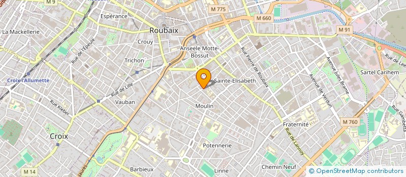 localisation de l'entreprise SCI TECLEMA  ROUBAIX