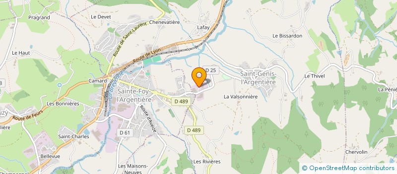 localisation de l'entreprise SCI TECNOP  SAINT-GENIS-L'ARGENTIERE