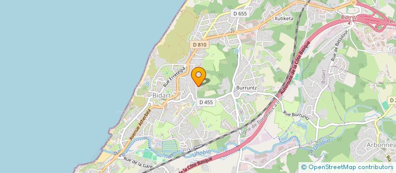 localisation de l'entreprise SCI TECTOS  ARBONNE