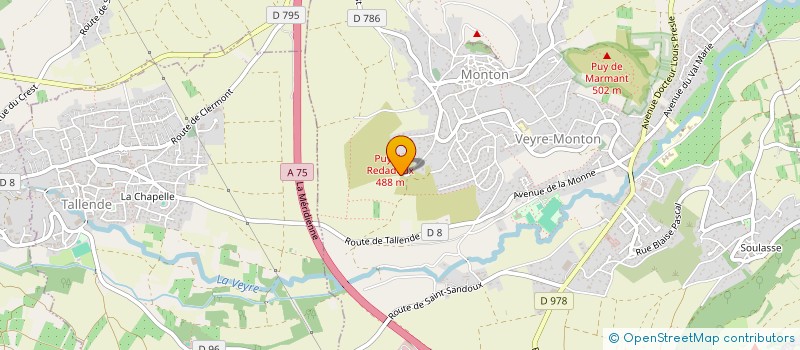 localisation de l'entreprise SCI TECY  VEYRE-MONTON