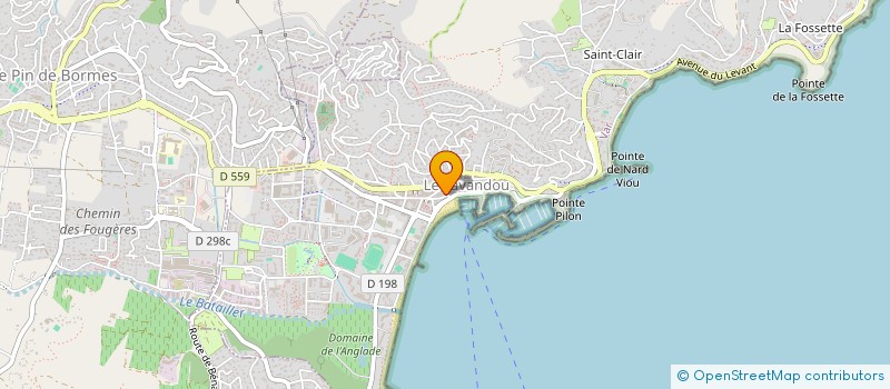 localisation de l'entreprise SCI TEDDY à LE LAVANDOU