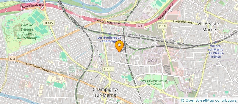 localisation de l'entreprise SCI TEDDY BESSA'  CHAMPIGNY-SUR-MARNE